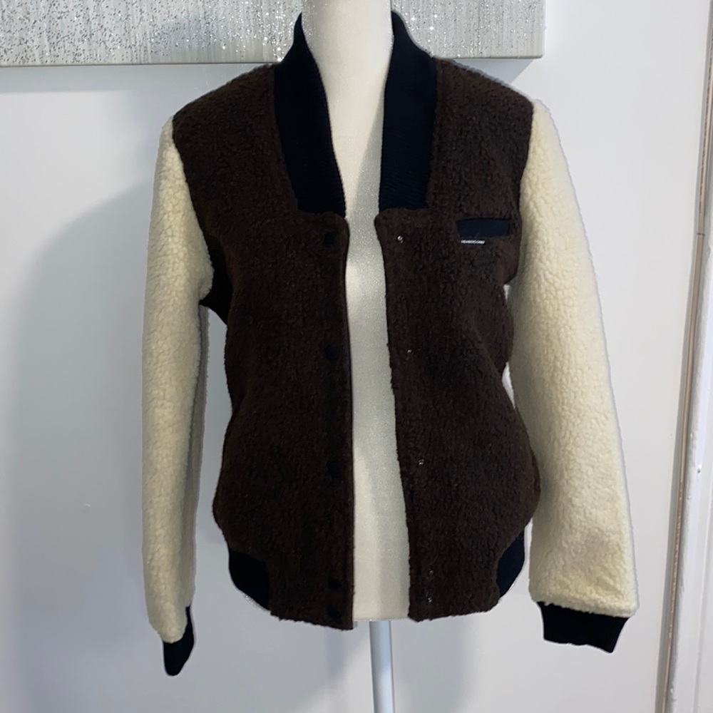Members Only Sherpa Baseball Jacket
